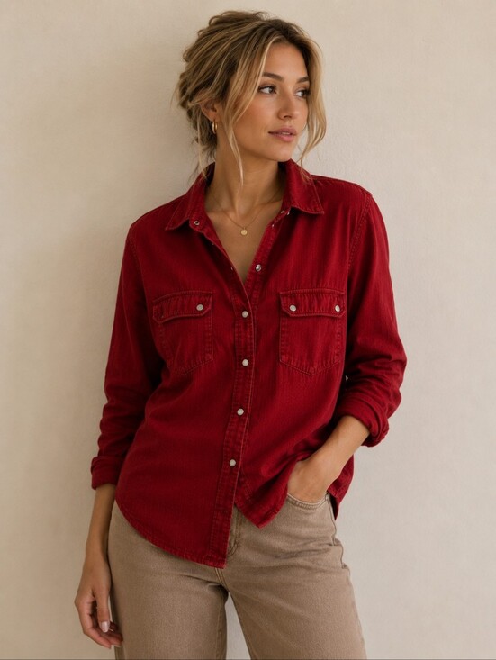 Buffalo David Bitton Other - Buffalo David Bitton Red Button-Up Shirt